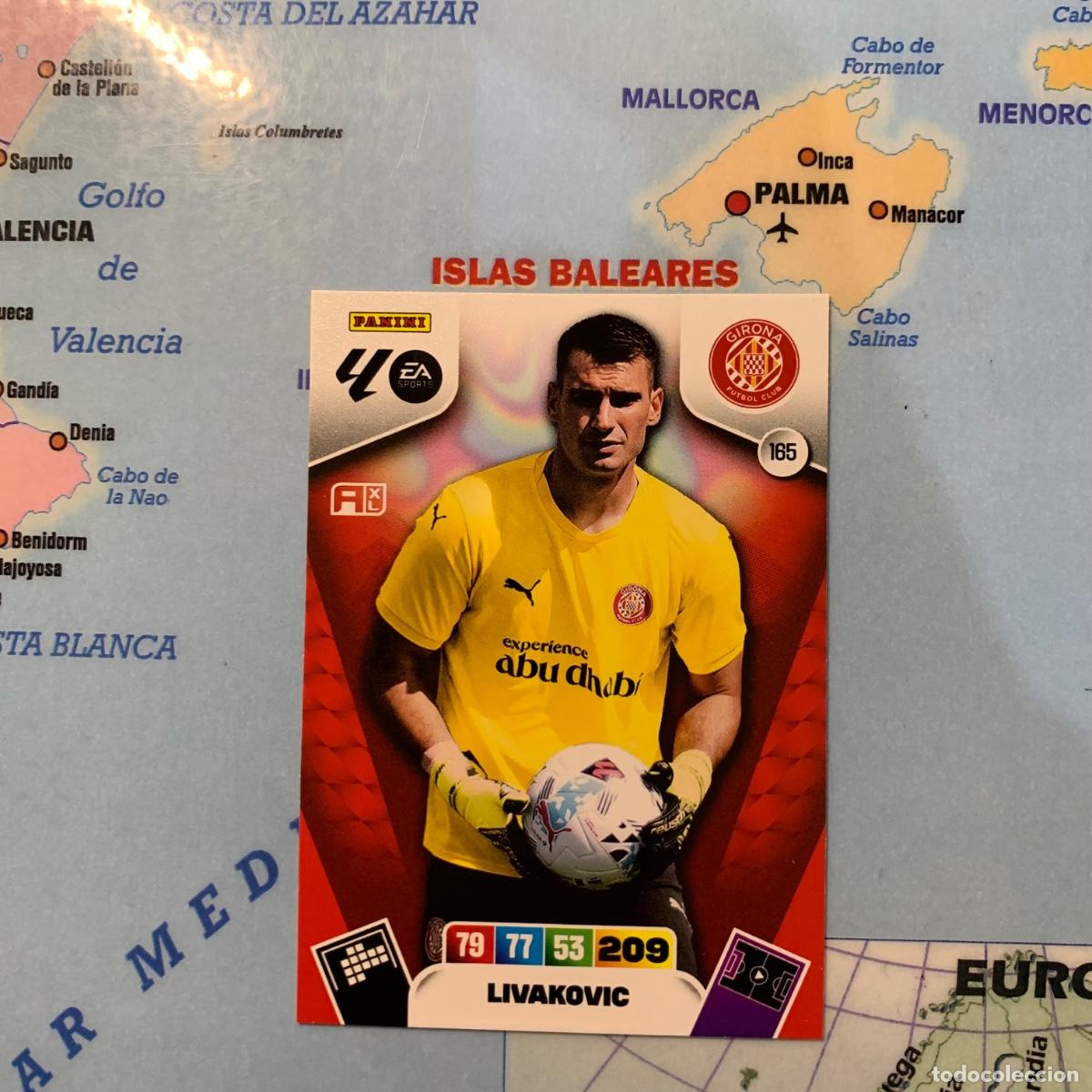 Cromos de f&uacute;tbol: Livakovic n&uacute;mero 165 Girona cromo adrenalyn XL 25-26 2025-2026