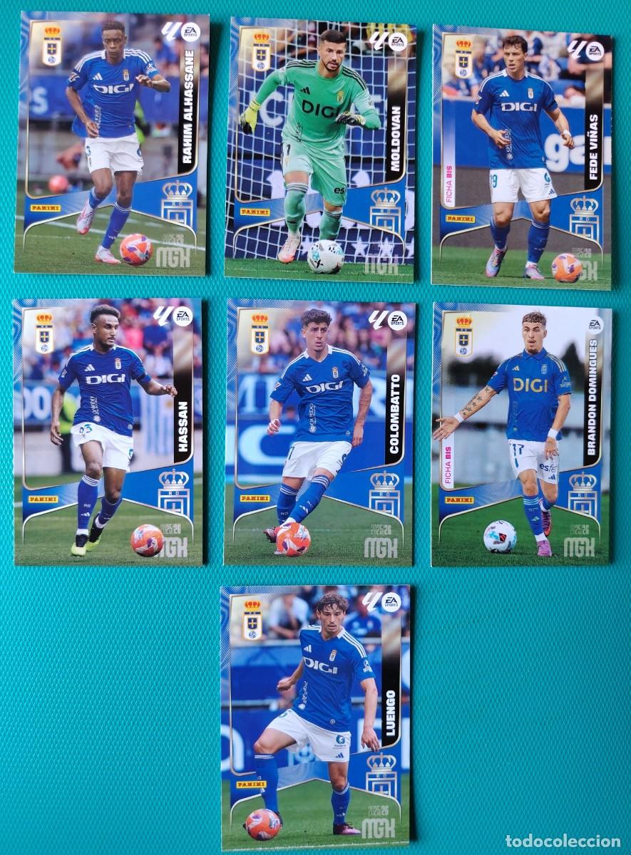 Cromos de f&uacute;tbol: 7 CROMOS MEGACRACKS - OVIEDO - TEMPORADA 2025 / 26 - NUEVOS - 029LKJ