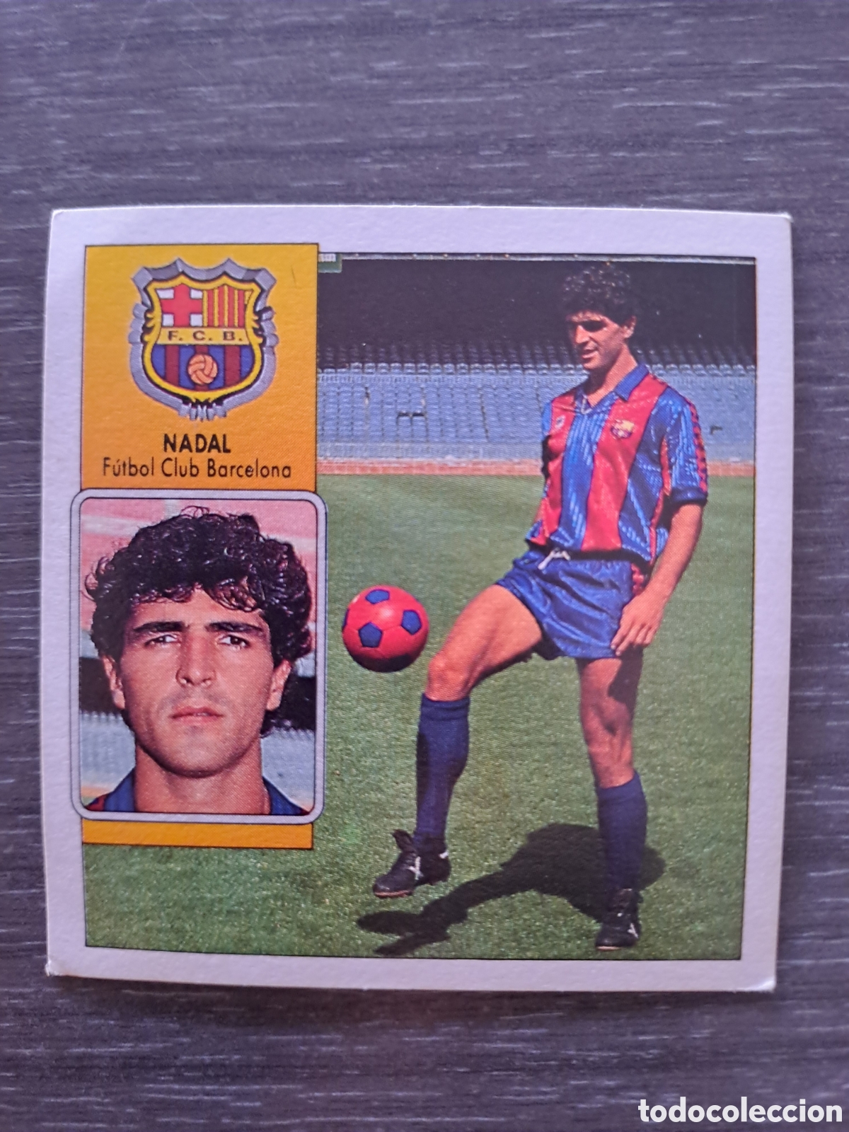 Cartes &agrave; collectionner de Football: LIGA ESTE 92-93 NADAL FC BARCELONA SIN PEGAR Cromo original de NADAL, jugador del FC Barcelona,&ntilde;