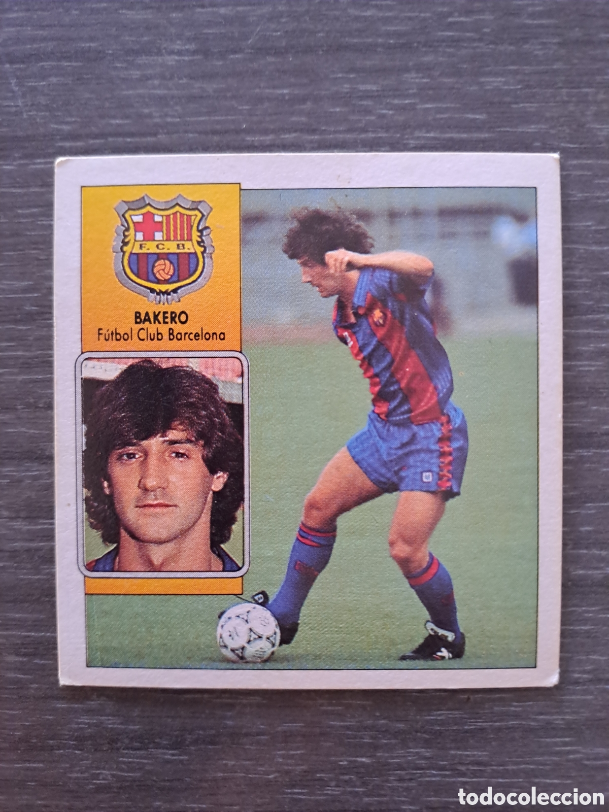 Cromos de f&uacute;tbol: LIGA ESTE 92-93 BAKERO FC BARCELONA SIN PEGAR Cromo original de BAKERO, jugador del FC Barcelona, p