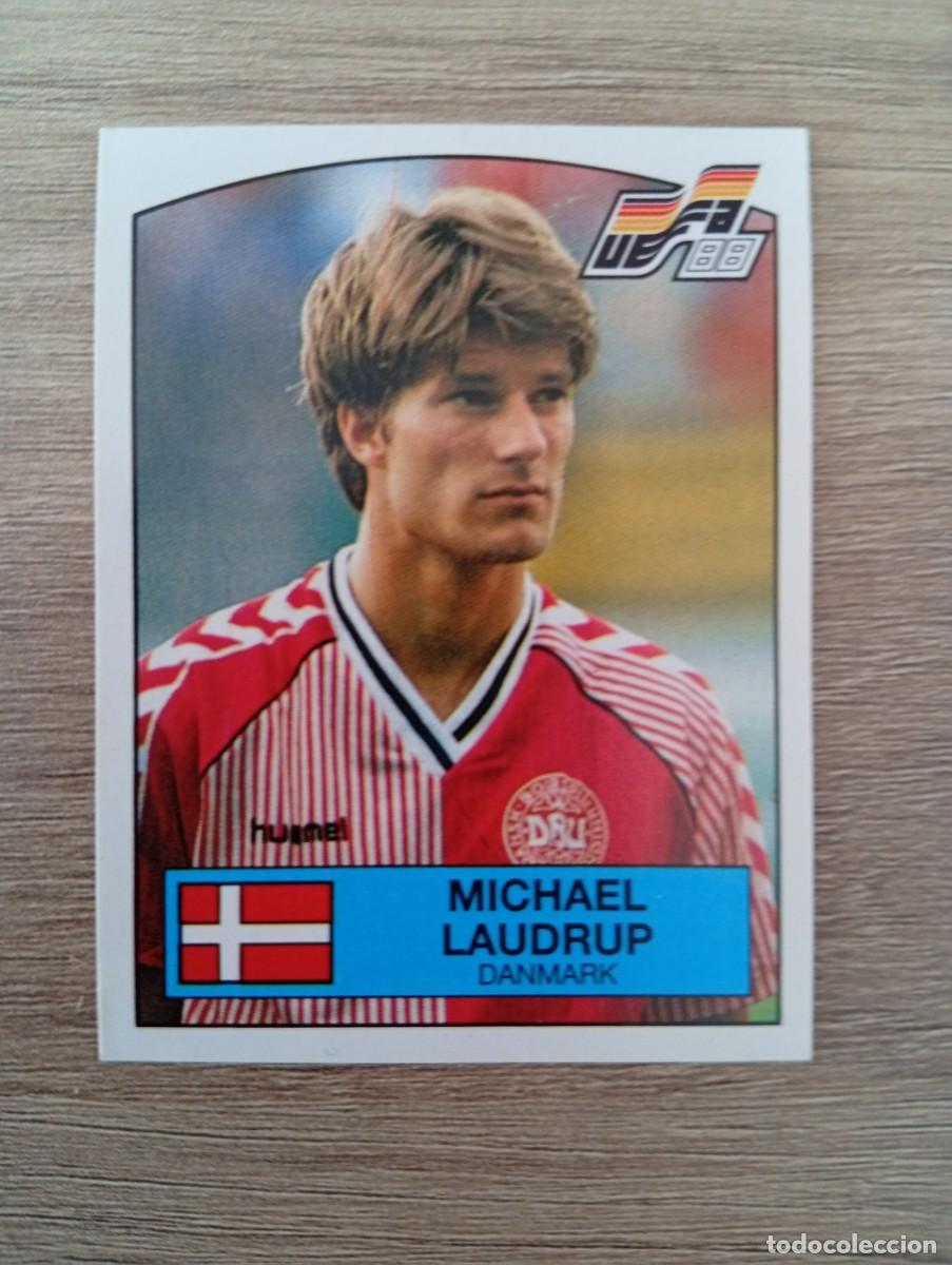 Cromos de f&uacute;tbol: MICHAEL LAUDRUP 123 DINAMARCA EUROCOPA EURO 1988 88 ALEMANIA NUNCA PEGADO SIN PEGAR