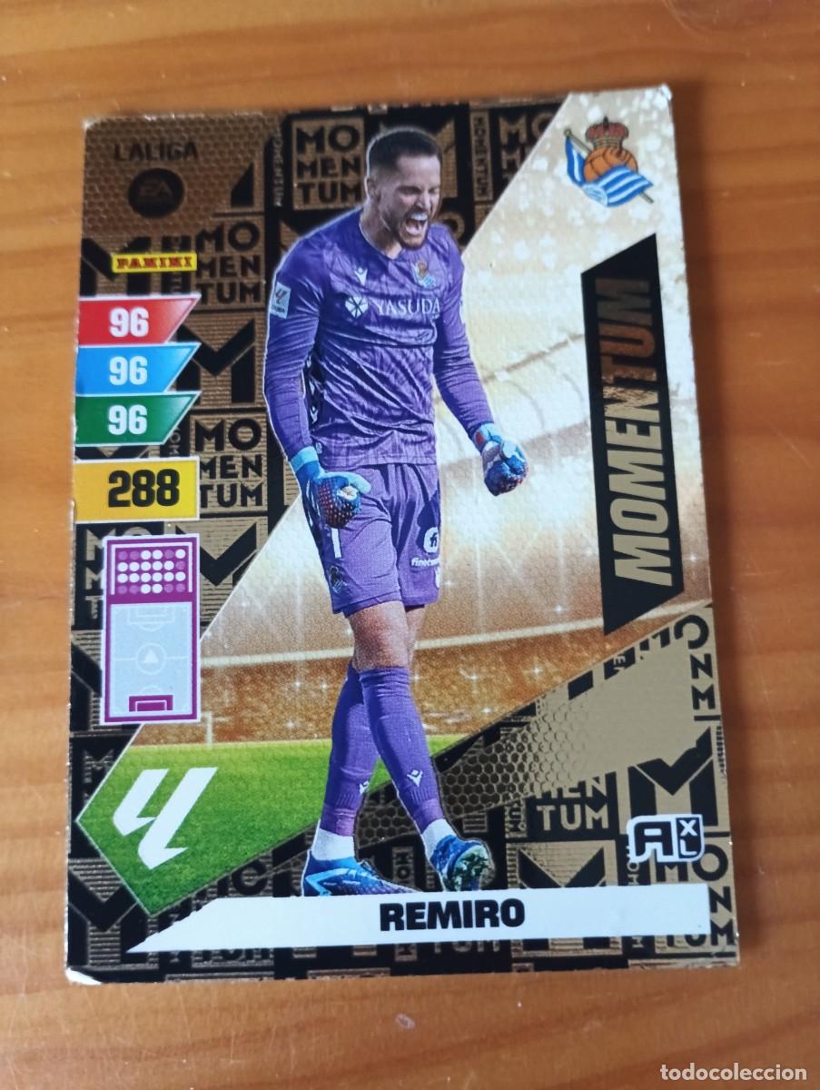 Cromos de Futebol: ADRENALYN 2023 2024 LIGA 23 24 REAL SOCIEDAD MOMENTUM ALEX REMIRO