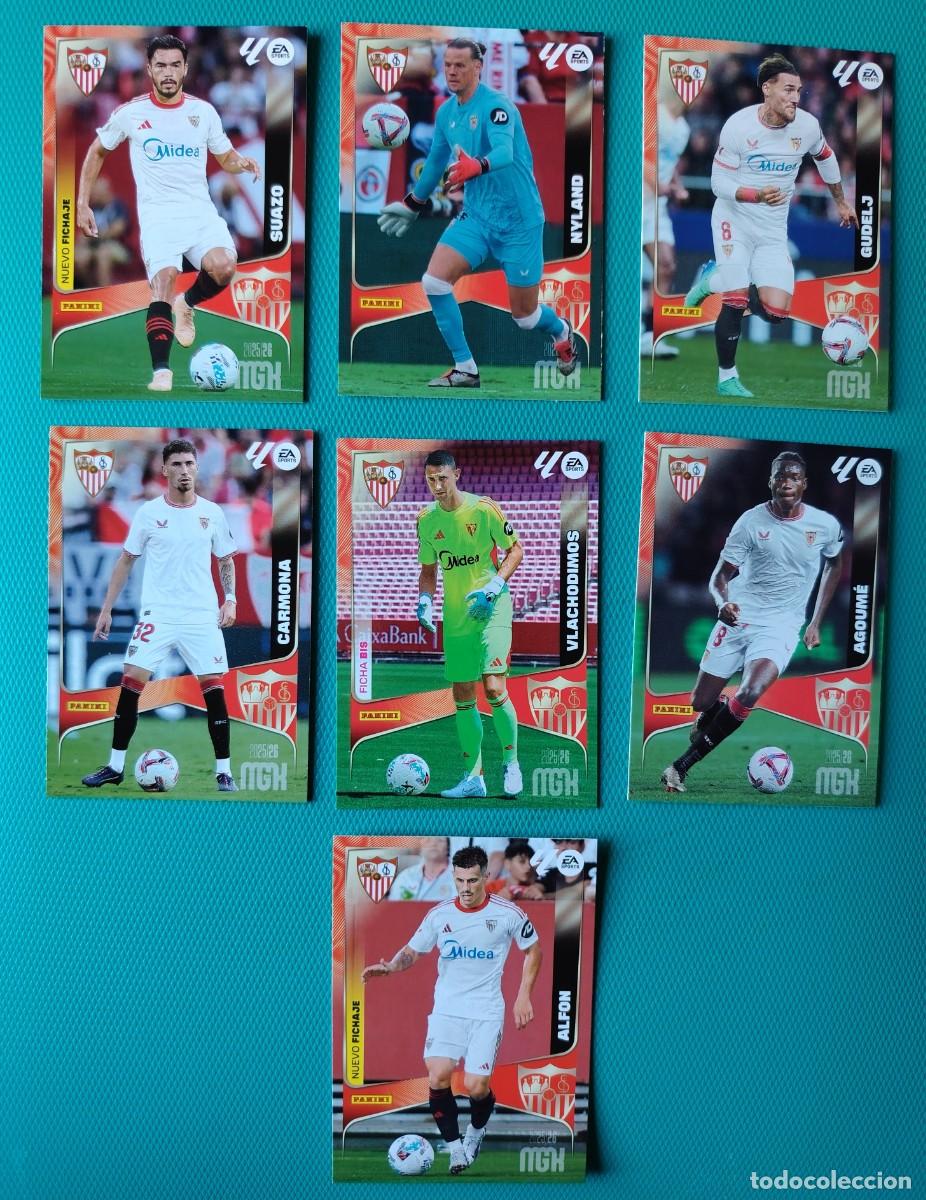Football Stickers: 7 CROMOS MEGACRACKS - SEVILLA - TEMPORADA 2025 / 26 - NUEVOS - 031QSG