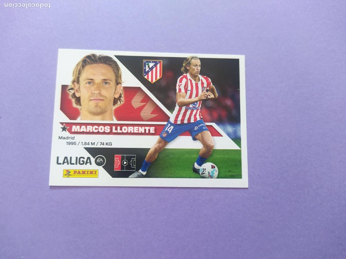 Football Stickers: LIGA ESTE 2026 2027 26 27 NUEVO - ATLETICO DE MADRID N&ordm; 5 MARCOS LLORENTE