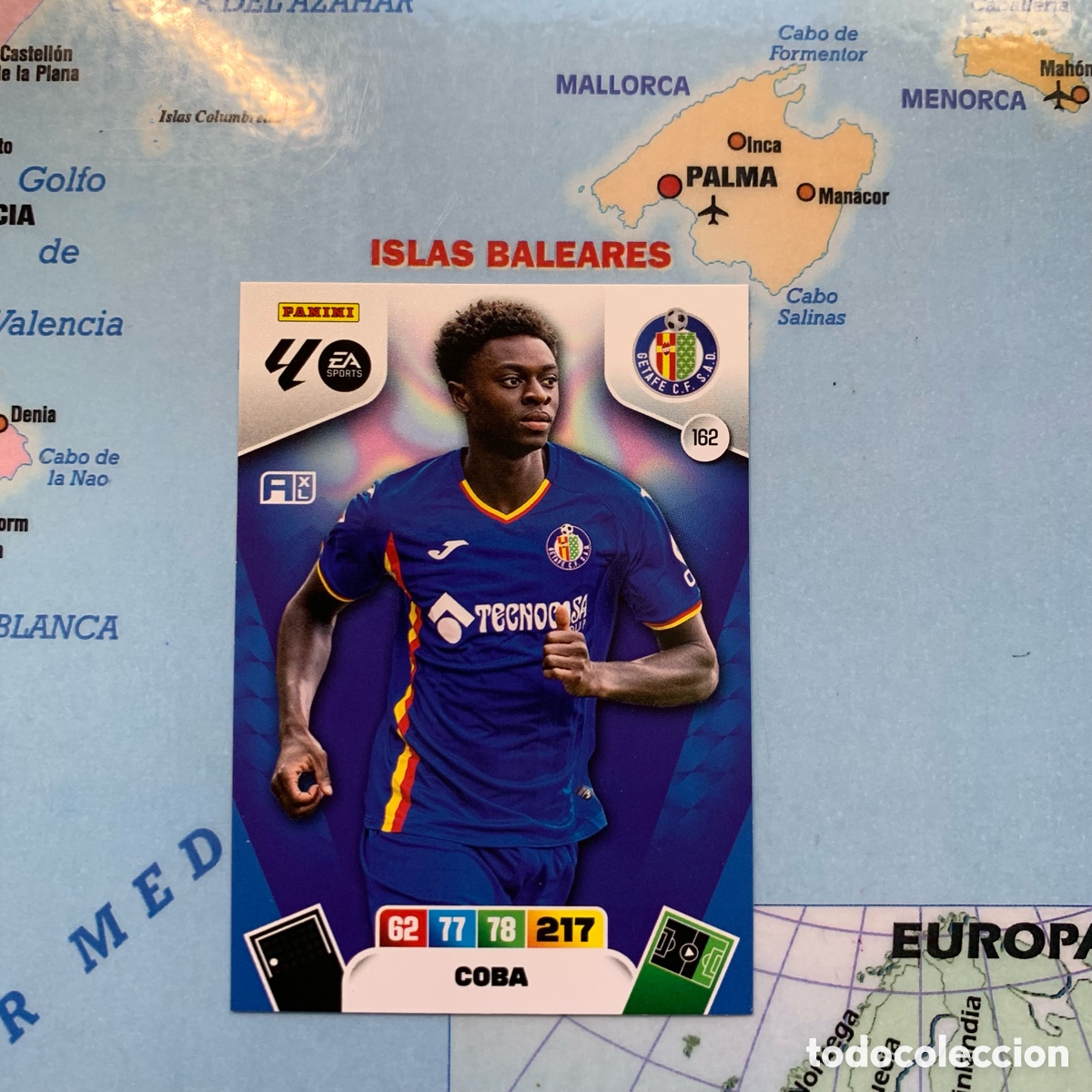 Cromos de f&uacute;tbol: Coba n&uacute;mero 162 del Getafe cromo adrenalyn XL 25-26 2025-2026