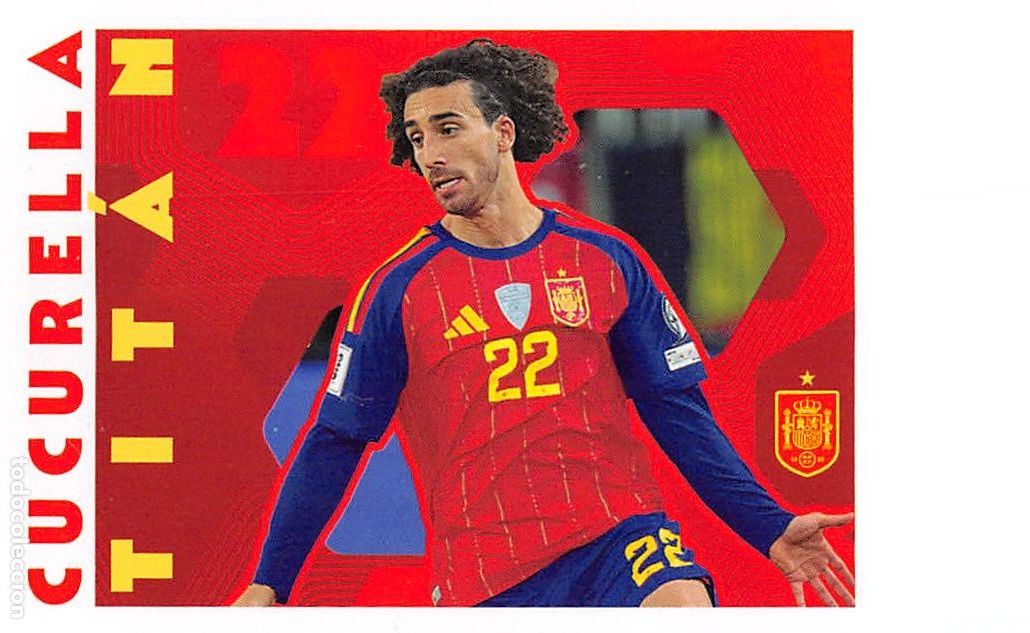 Cromos de f&uacute;tbol: PANINI CARREFOUR ESPA&Ntilde;A 2026 COLECCION OFICIAL SELECCI&Oacute;N #67 CUCURELLA (TITAN)