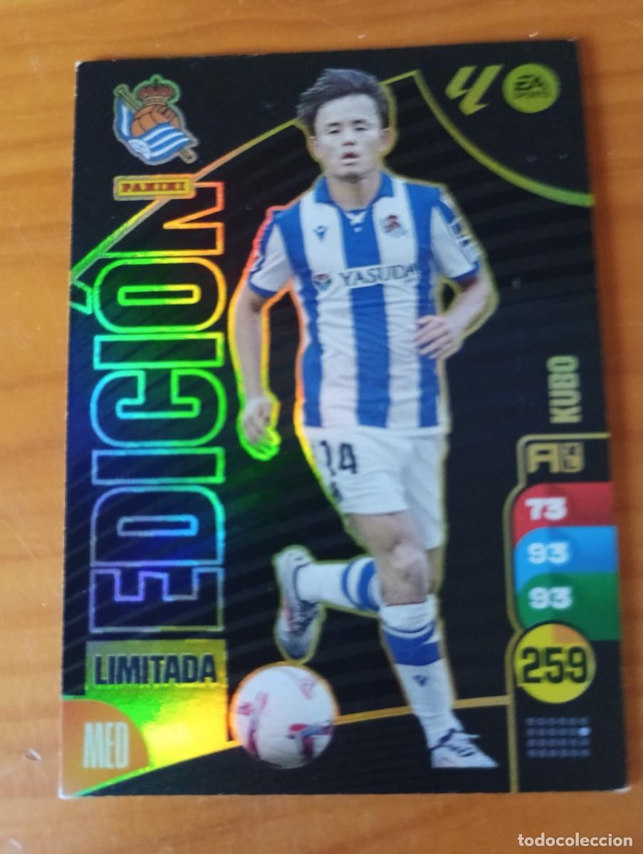 Cromos de Futebol: TAKE KUBO (REALSOCIEDAD). CARTA EDICI&Oacute;N LIMITADA PANINI ADRENALYN XL LA LIGA 2024-25