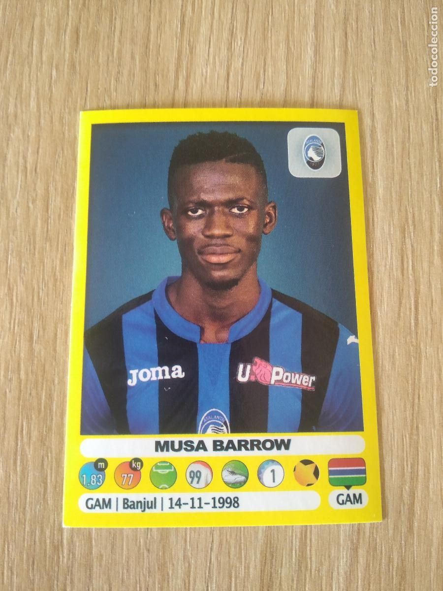 Cromos de f&uacute;tbol: 25 MUSA BARROW ATALANTA CROMO FUTBOL PANINI LIGA ITALIA 18-19 CALCIATORI 2018-2019