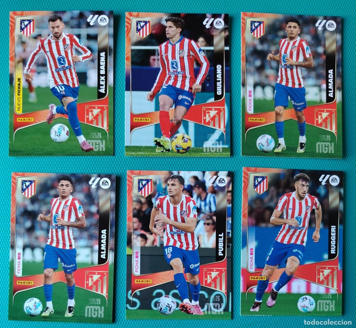 Cromos de f&uacute;tbol: 6 CROMOS MEGACRACKS - ATLETICO DE MADRID - TEMPORADA 2025 / 26 - NUEVOS - 024YYT