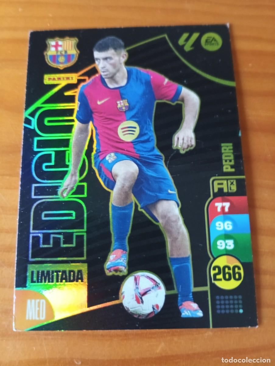 Cromos de f&uacute;tbol: PEDRI (FC BARCELONA). CARTA EDICI&Oacute;N LIMITADA PANINI ADRENALYN XL LIGA 2024/25