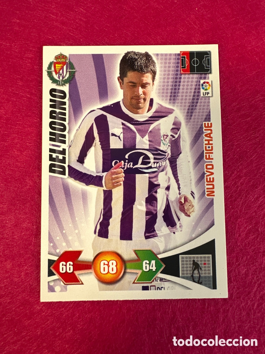 Cromos de f&uacute;tbol: DEL HORNO(VALLADOLID) NUEVO FICHAJE ADRENALYN LIGA 2009-2010 09 10 PANINI TRADING CARD
