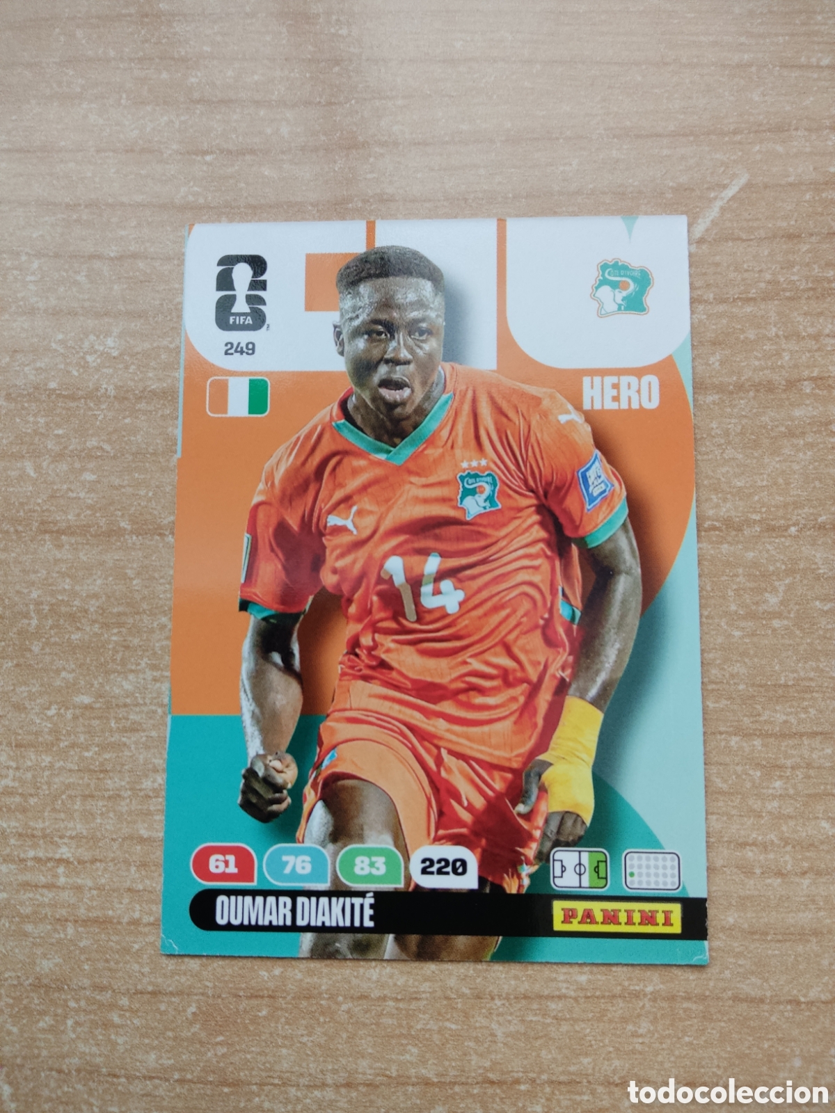 Cromos de f&uacute;tbol: 249 OUMAR DIAKITE COSTA MARFIL ADRENALYN XL MUNDIAL 2026