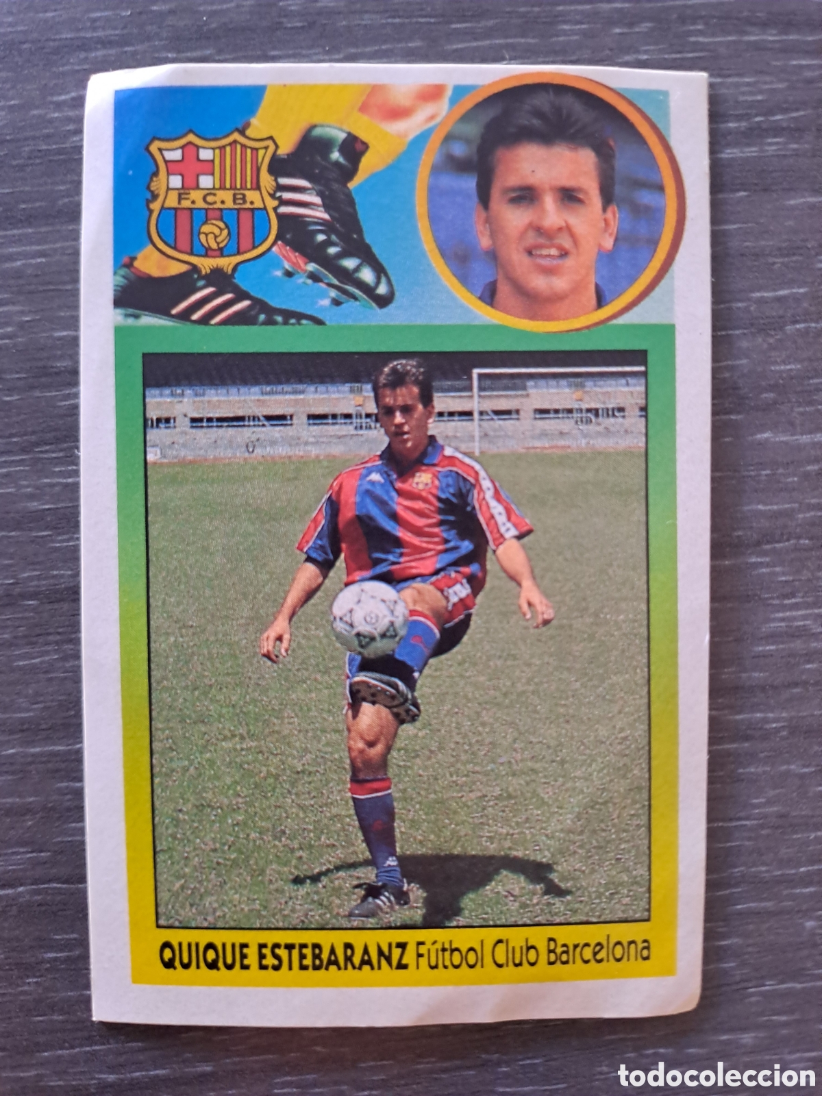 Cromos de f&uacute;tbol: LIGA ESTE 93-94 QUIQUE ESTEBARANZ ADHESIVO SIN PEGAR Cromo original ADHESIVO de QUIQUE ESTEBARANZ