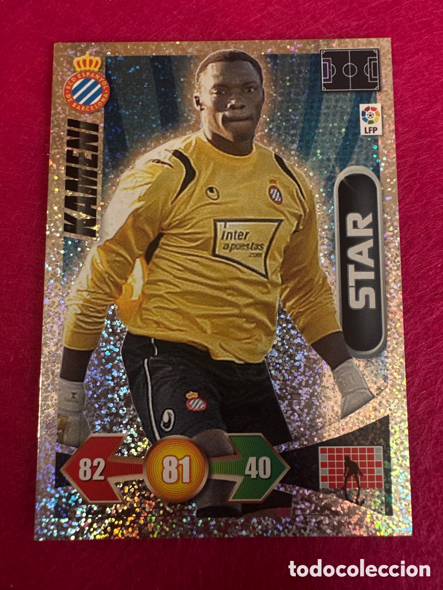 Cromos de f&uacute;tbol: KAMENI(ESPANYOL)STAR-BRILLANTINA GRUESA-ADRENALYN LIGA 2009-2010 09 10 PANINI TRADING CARD
