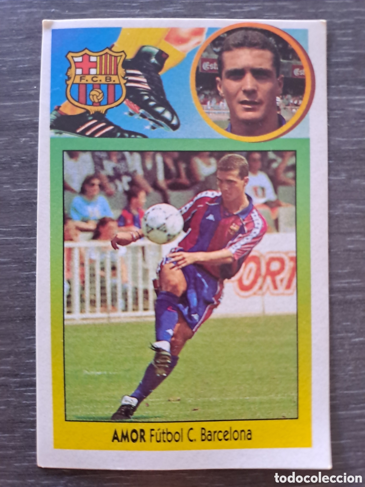 Football Stickers: LIGA ESTE 93-94 AMOR FC BARCELONA ADHESIVO SIN PEGAR Cromo original ADHESIVO de AMOR