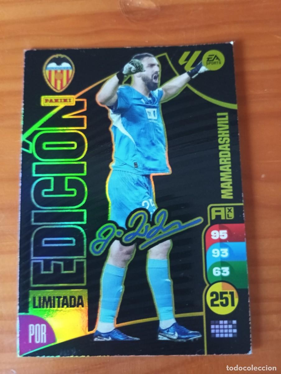 Cromos de f&uacute;tbol: FICHA MAMARDASHVILI - ADRENALYN 24 25 - PANINI 2024 - 25 - CROMO - EDICION LIMITADA FIRMADA