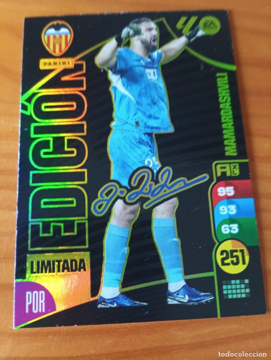Cromos de f&uacute;tbol: FICHA MAMARDASHVILI - ADRENALYN 24 25 - PANINI 2024 - 25 - CROMO - EDICION LIMITADA FIRMADA