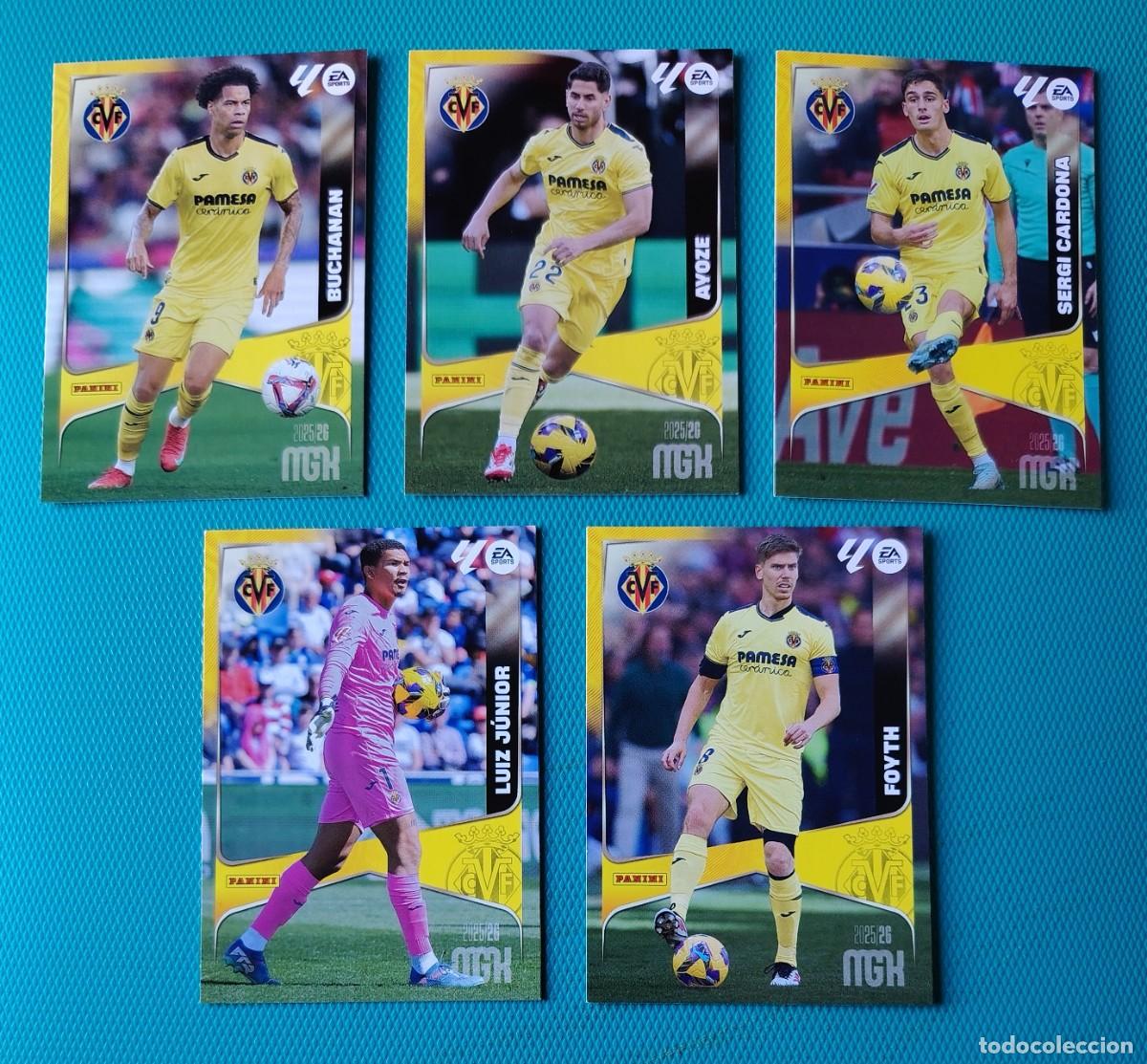 Cromos de Futebol: 5 CROMOS MEGACRACKS - VILLARREAL - TEMPORADA 2025 / 26 - NUEVOS - 020LK&Ntilde;