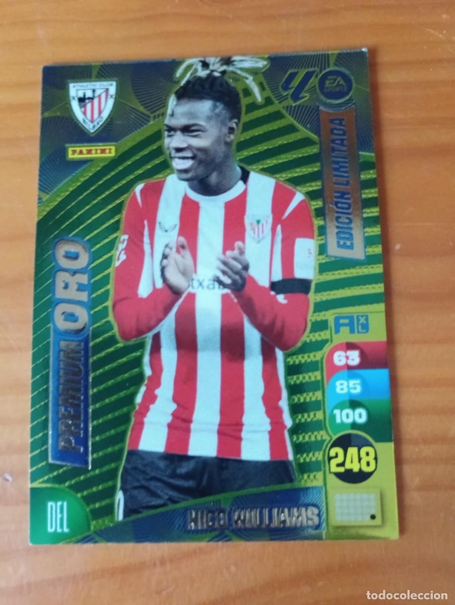 Figurine di Calcio: NICO WILLIAMS ATHLETIC BILBAO EDICION LIMITADA ORO PANINI LIGA ADRENALYN XL 2024 2025 24 25