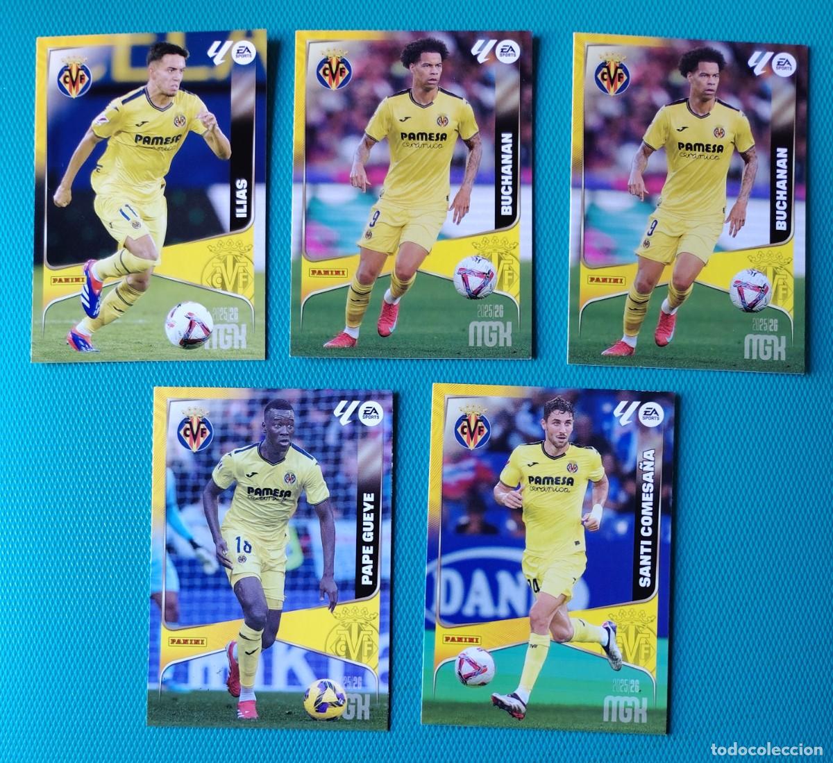 Cromos de Futebol: 5 CROMOS MEGACRACKS - VILLARREAL - TEMPORADA 2025 / 26 - NUEVOS - 021QSC