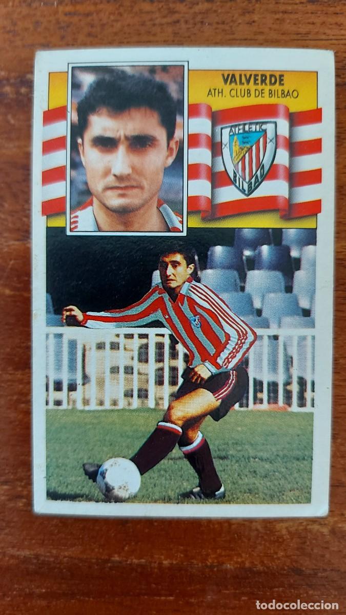 Cromos de f&uacute;tbol: Valverde ( Athletic Club de Bilbao ) Fichaje 36 Ediciones Este Liga 90/91 1990/91 sin pegar