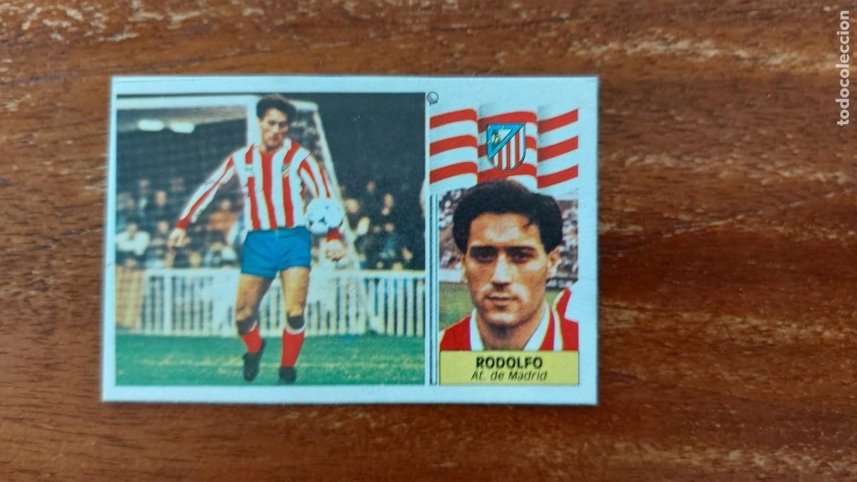 Cromos de f&uacute;tbol: RODOLFO ( ATLETICO MADRID )- LIGA 86/87 ESTE ULTIMOS FICHAJES N&Uacute;M 19 VERSION CON GENTE - SIN PEGAR