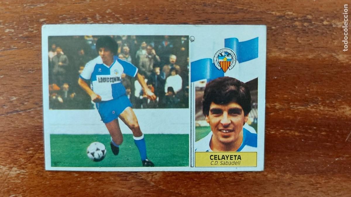 Cromos de f&uacute;tbol: CELAYETA ( C.D. SABADELL ) - LIGA 86/87 ESTE ULTIMOS FICHAJES N&Uacute;M 24 VERSION - SIN PEGAR
