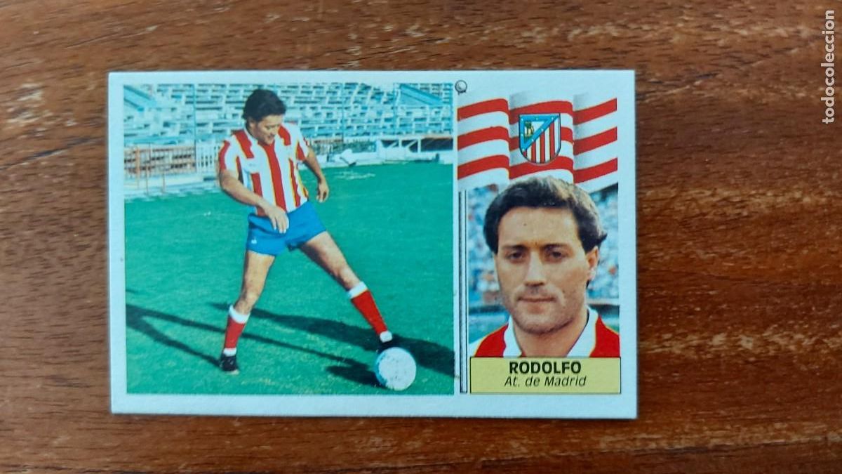 Cromos de f&uacute;tbol: RODOLFO ( ATLETICO MADRID )- LIGA 86/87 ESTE ULTIMOS FICHAJES N&Uacute;M 19 VERSION SIN GENTE - SIN PEGAR
