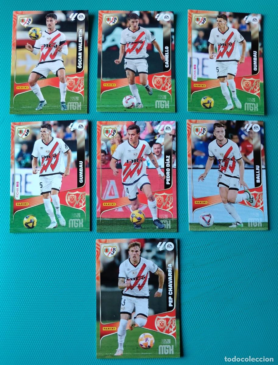 Figurine di Calcio: 7 CROMOS MEGACRACKS - RAYO VALLECANO - TEMPORADA 2025 / 26 - NUEVOS - 028UHV