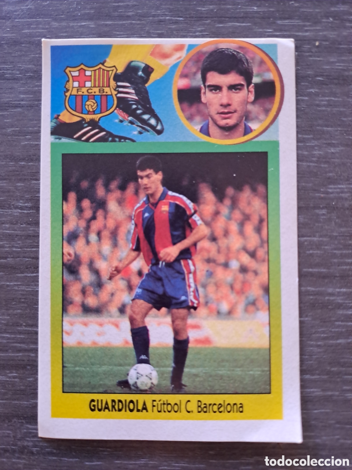 Figurine di Calcio: LIGA ESTE 93-94 GUARDIOLA FC BARCELONA ADHESIVO SIN PEGAR Cromo original ADHESIVO de GUARDIOLA
