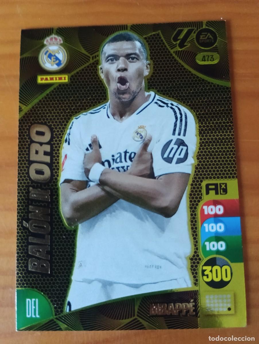 Cartes &agrave; collectionner de Football: MBAPPE REAL MADRID 473 BALON DE ORO ADRENALYN XL LIGA 2024/2025 24 25 PANINI