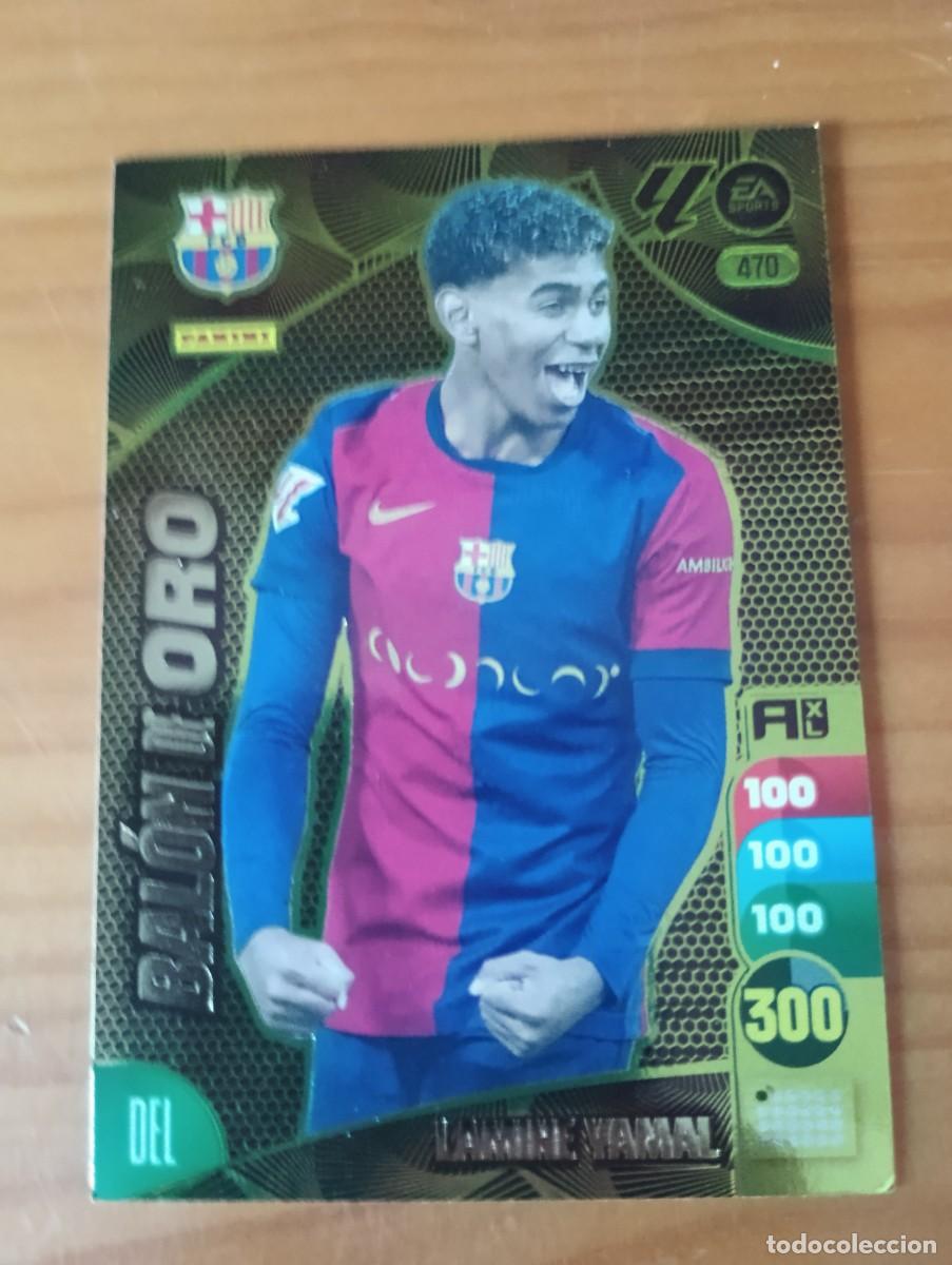 Cromos de f&uacute;tbol: 470 LAMINE YAMAL BALON DE ORO ADRENALYN 24 25 2024 2025