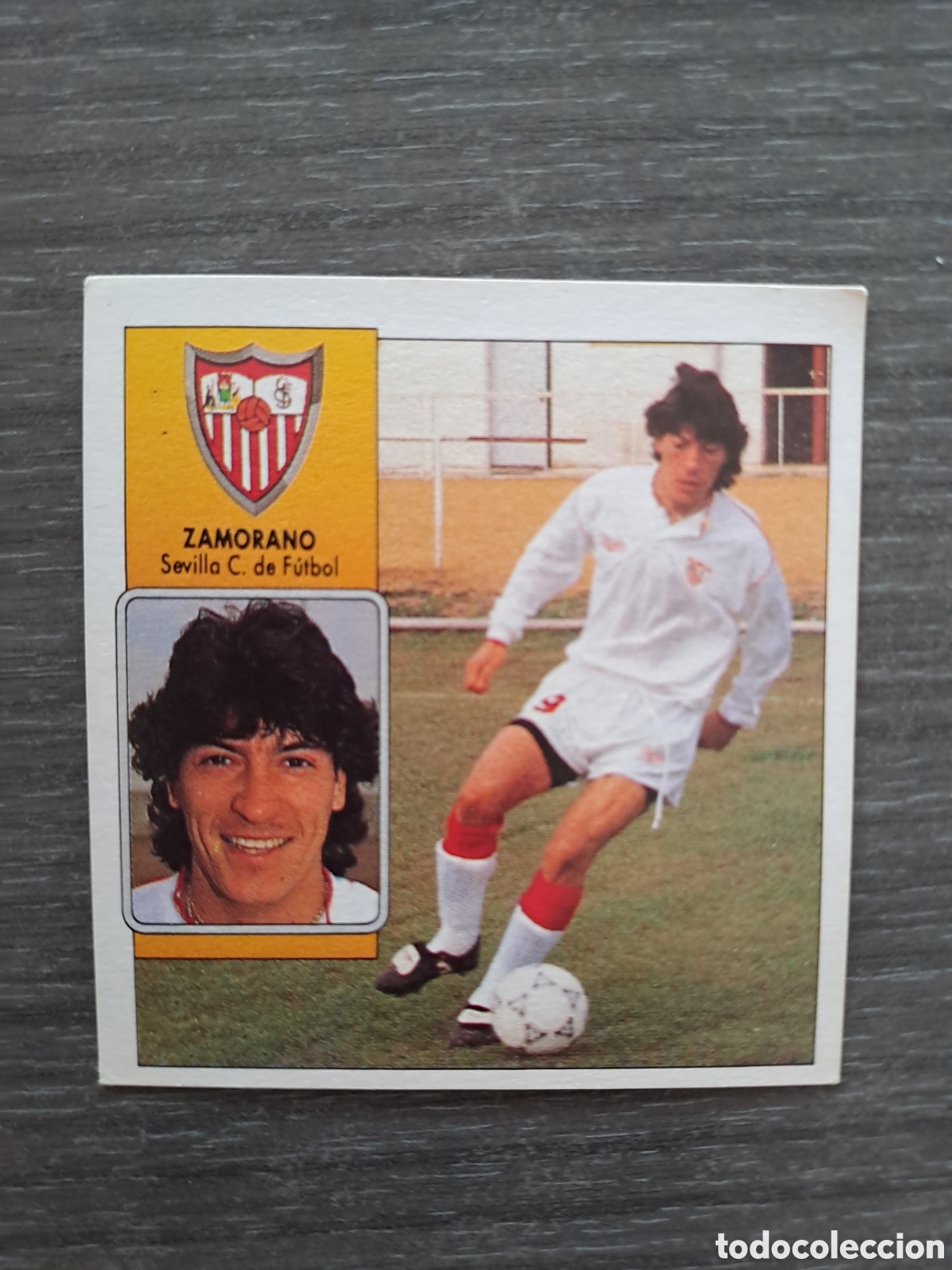 Cromos de f&uacute;tbol: LIGA ESTE 92-93 ZAMORANO SEVILLA BAJA SIN PEGAR Cromo original de ZAMORANO Sevilla