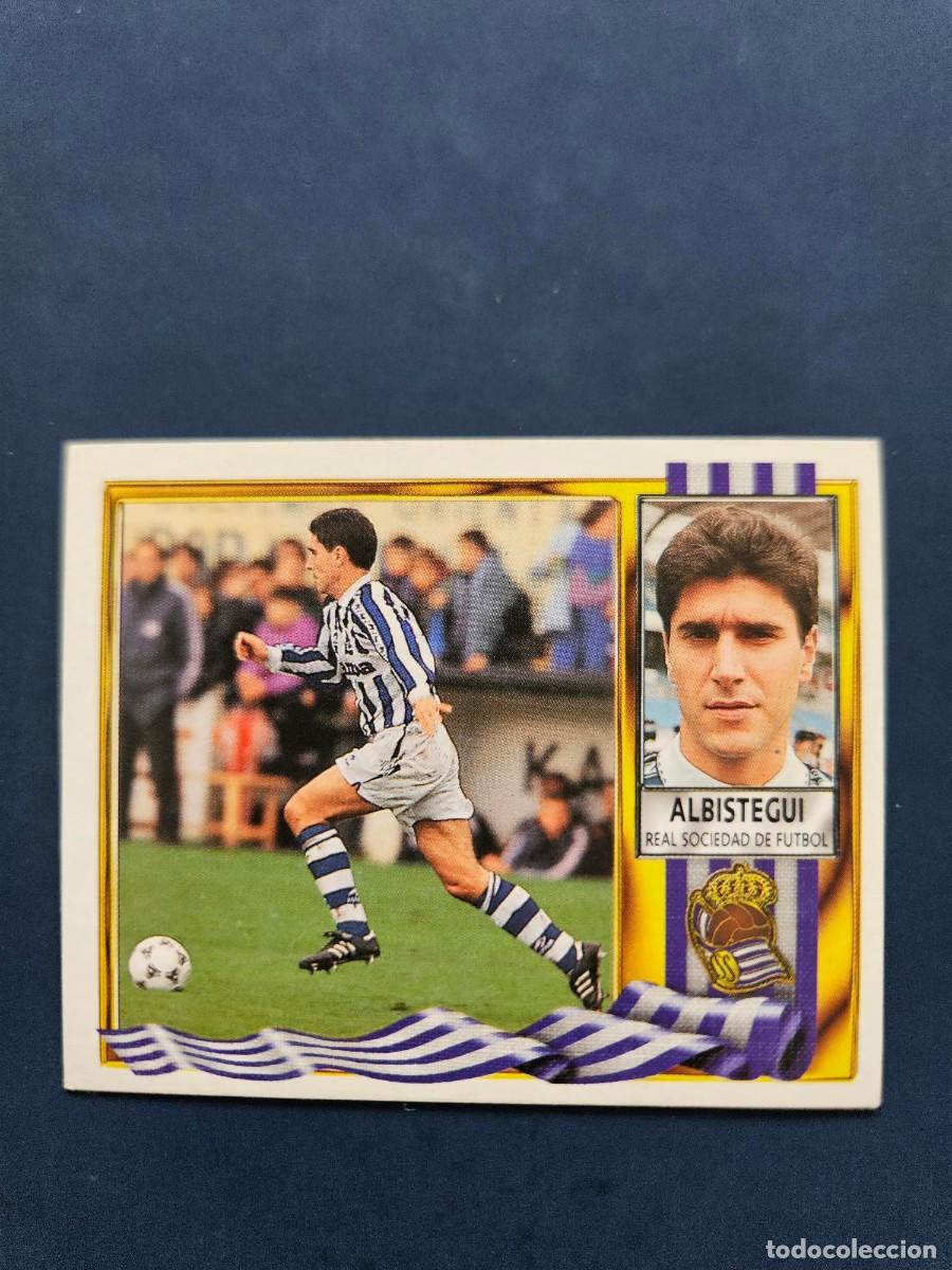 Cromos de f&uacute;tbol: ALBISTEGUI REAL SOCIEDAD LIGA ESTE 95 96 1995 1996 SIN PEGAR NUNCA PEGADO