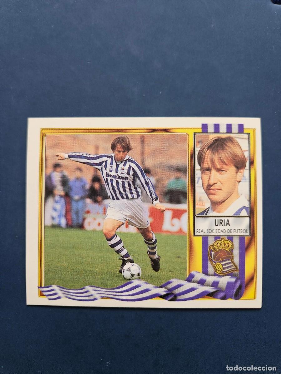 Cromos de f&uacute;tbol: URIA REAL SOCIEDAD LIGA ESTE 95 96 1995 1996 SIN PEGAR NUNCA PEGADO