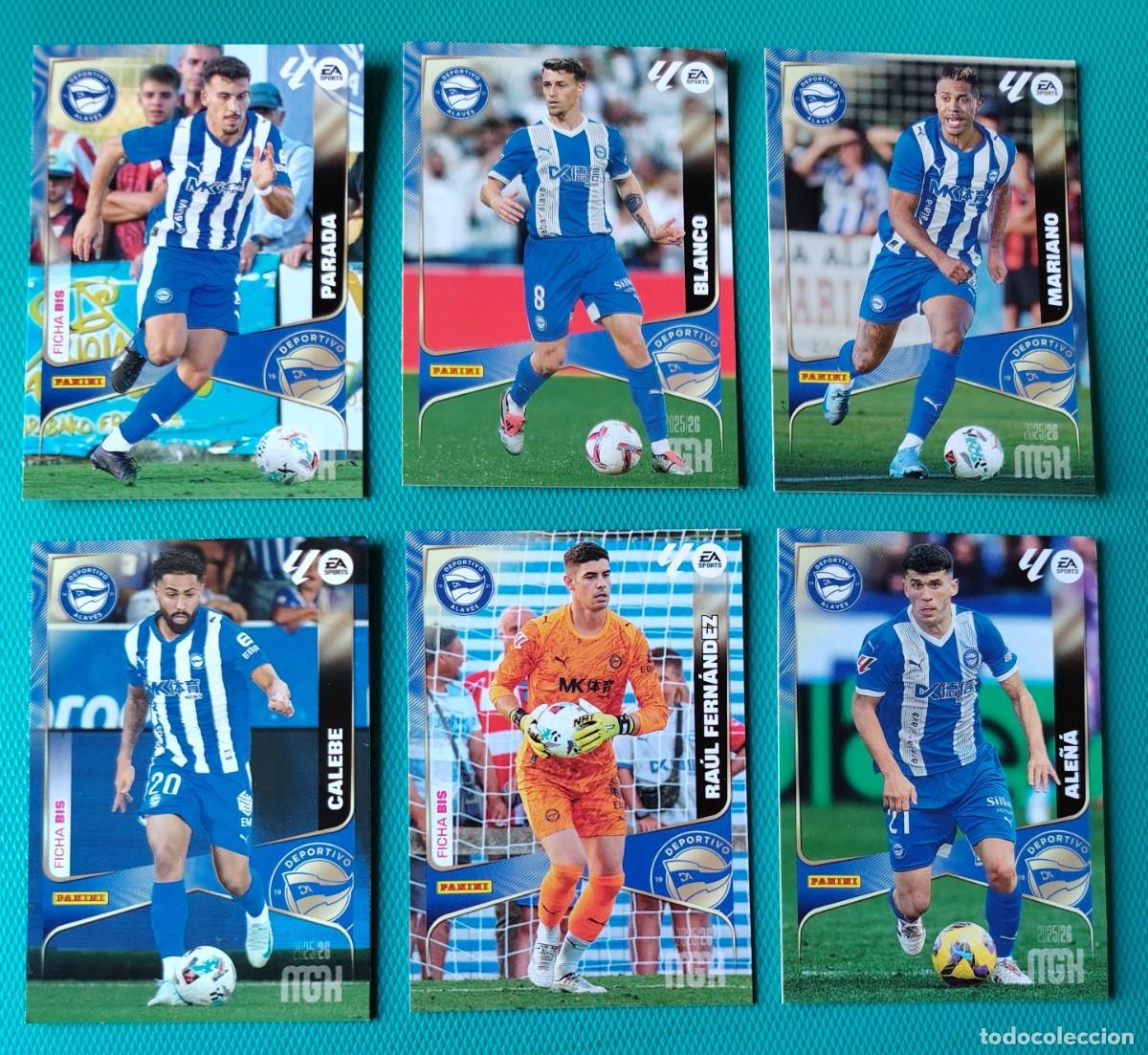 Cromos de f&uacute;tbol: 6 CROMOS MEGACRACKS - DEPORTIVO ALAVES - TEMPORADA 2025 / 26 - NUEVOS - 023RRD