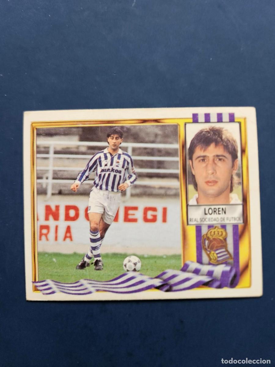 Cromos de f&uacute;tbol: LOREN REAL SOCIEDAD LIGA ESTE 95 96 1995 1996 SIN PEGAR NUNCA PEGADO