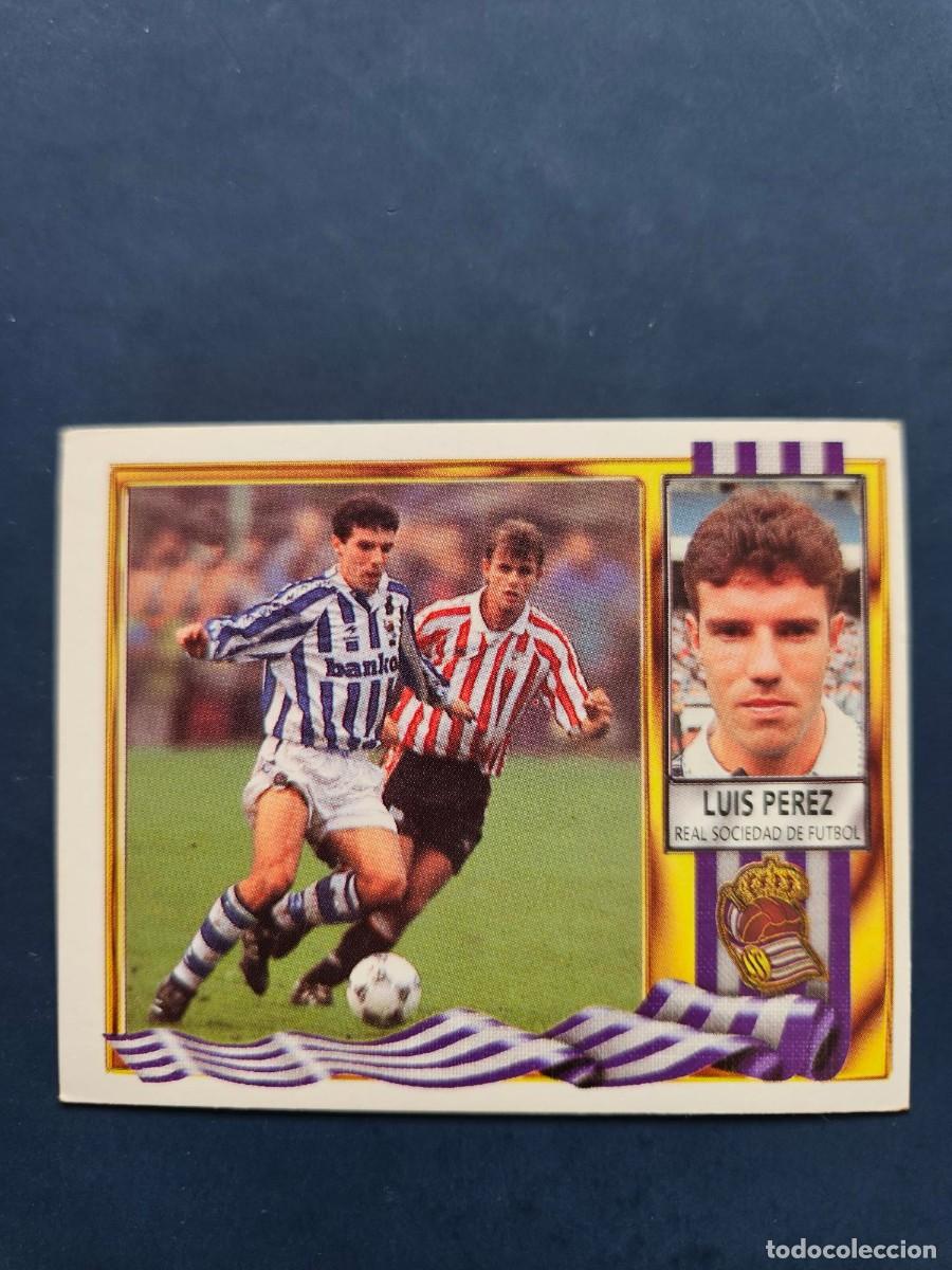Cromos de f&uacute;tbol: LUIS PEREZ REAL SOCIEDAD LIGA ESTE 95 96 1995 1996 SIN PEGAR NUNCA PEGADO