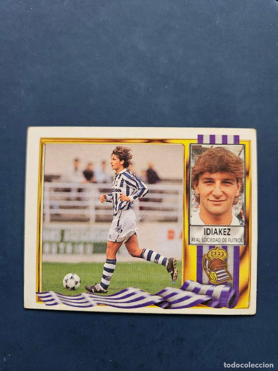 Cromos de f&uacute;tbol: IDIAKEZ REAL SOCIEDAD LIGA ESTE 95 96 1995 1996 SIN PEGAR NUNCA PEGADO