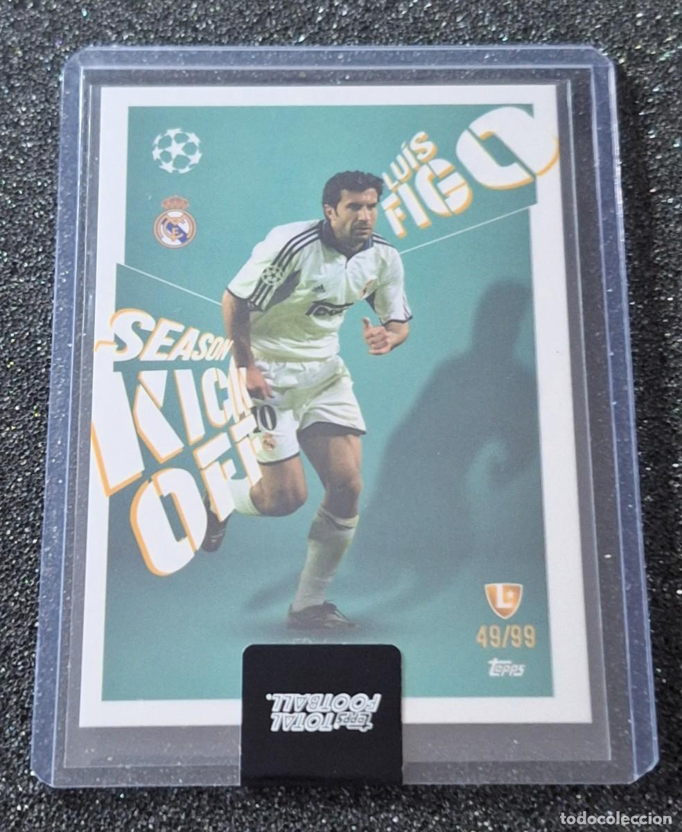 Cromos de f&uacute;tbol: Luis Figo Real Madrid Topps Total Football 49/99 Season Kick Off