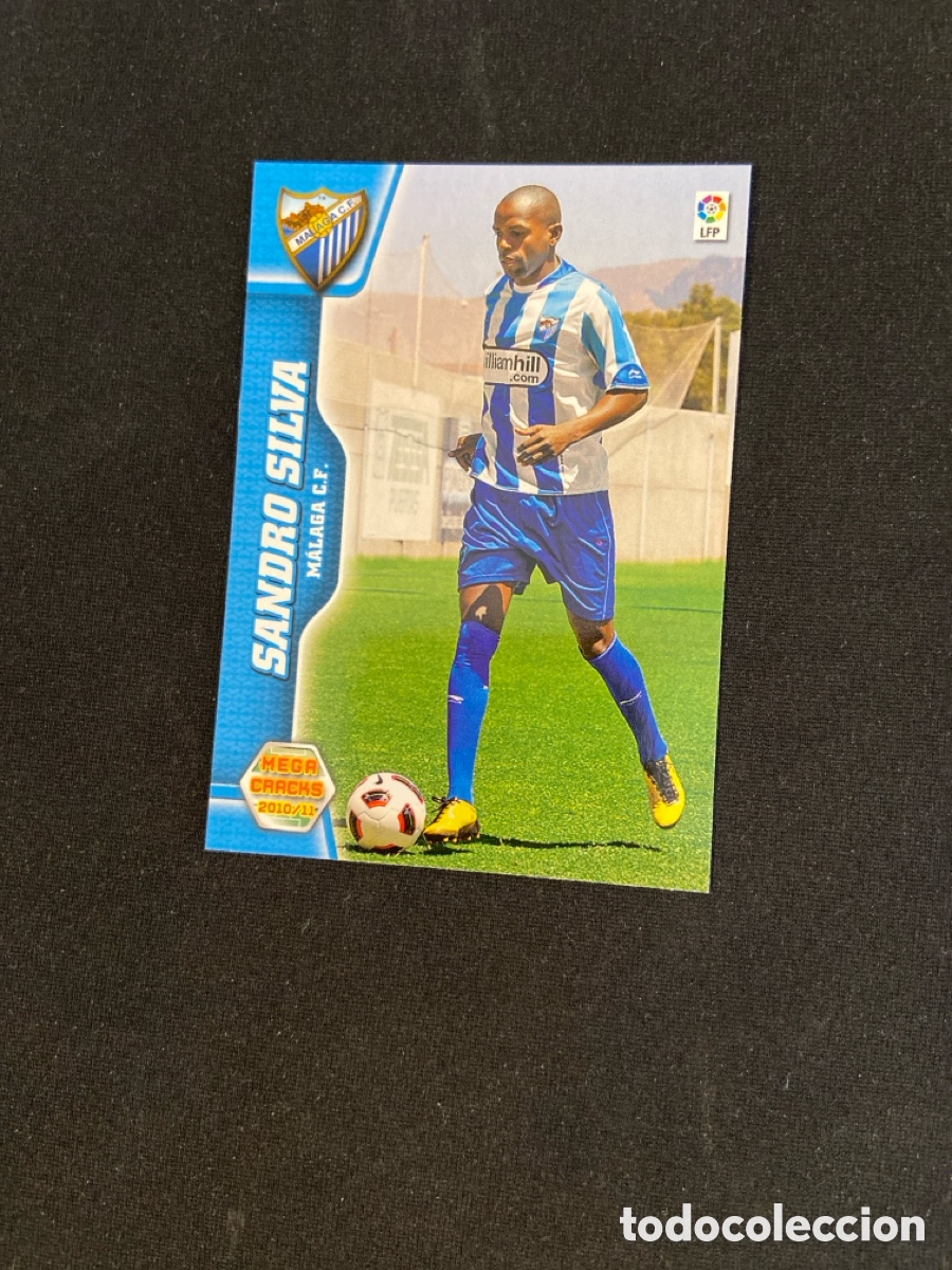 Fu&szlig;ball-Sticker: SANDRO SILVA 456 NUEVO FICHAJE (M&Aacute;LAGA) PANINI MEGACRACKS 2010-2011 10 11 CROMO CARTA M-6
