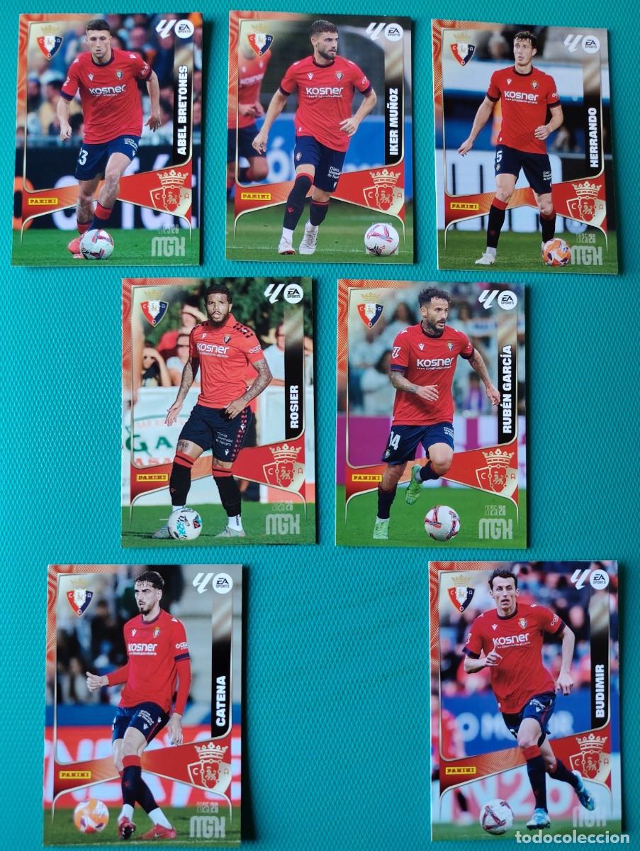 Figurine di Calcio: 7 CROMOS MEGACRACKS - OSASUNA - TEMPORADA 2025 / 26 - NUEVOS - 028JJH