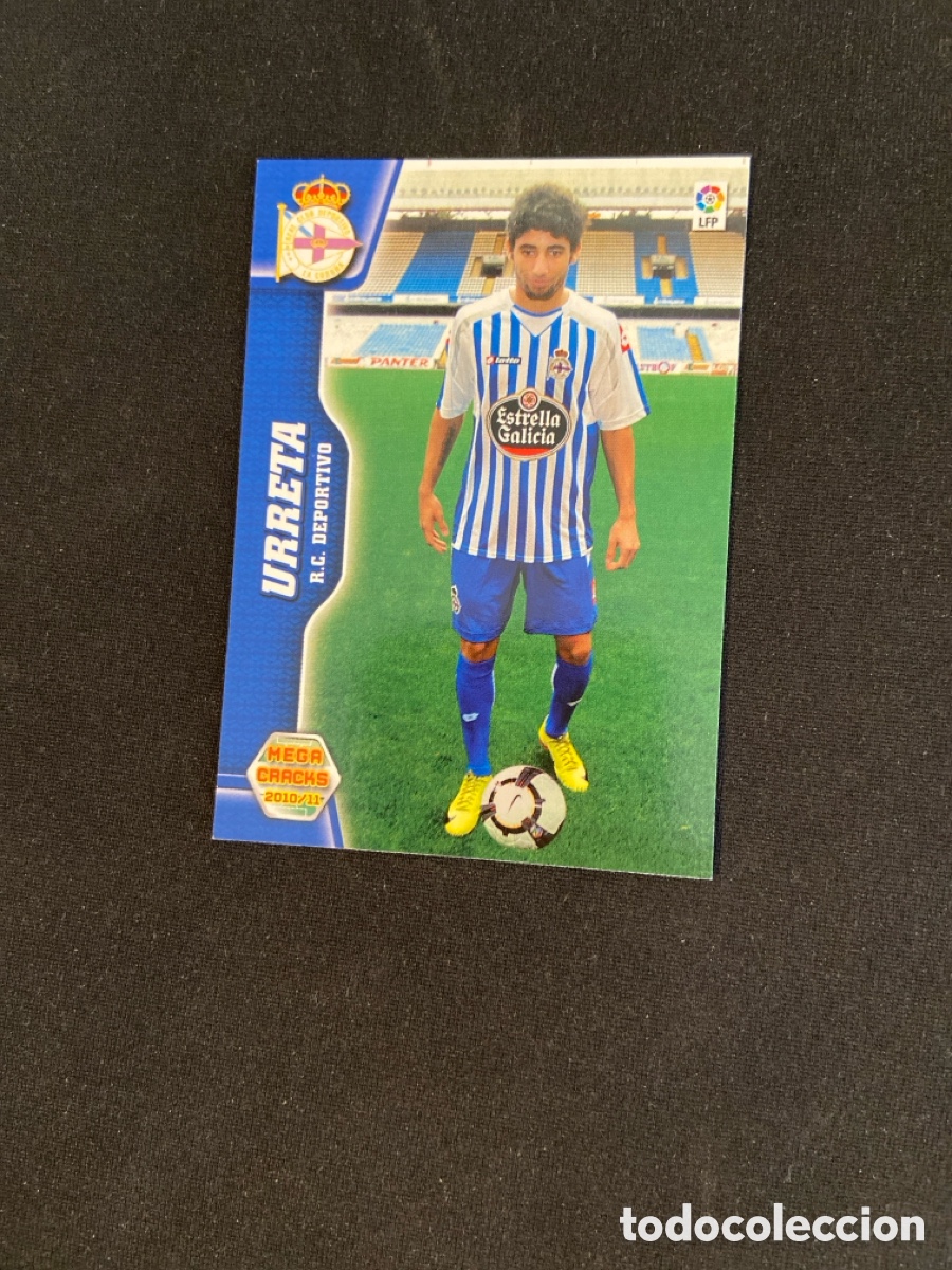 Cromos de f&uacute;tbol: URRETA 458 NUEVO FICHAJE (DEPORTIVO CORU&Ntilde;A) PANINI MEGACRACKS 2010-2011 10 11 CROMO CARTA M-6