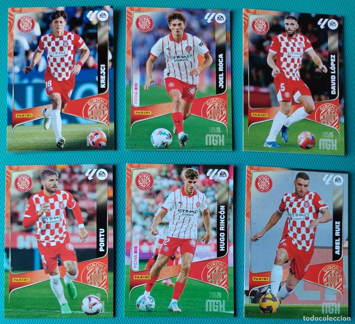 Cromos de f&uacute;tbol: 6 CROMOS MEGACRACKS - GIRONA - TEMPORADA 2025 / 26 - NUEVOS - 023DCF