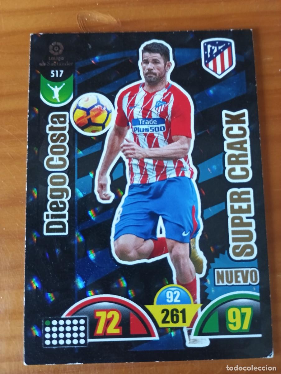 Football Stickers: DIEGO COSTA N&deg; 517 - NUEVO SUPER CRACK (AT. MADRID) ADRENALYN LIGA 2017 2018 CROMO CARD 17 18