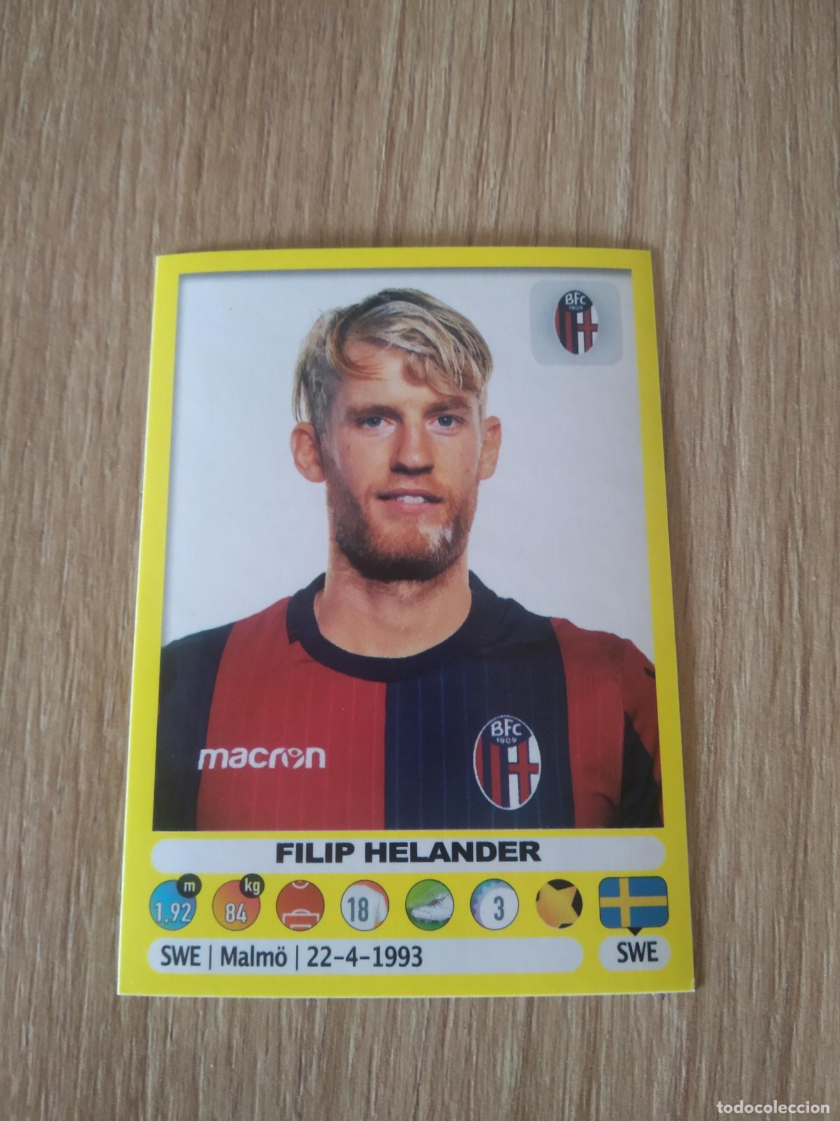 Football Stickers: 38 FILIP HELANDER BOLOGNA CROMO FUTBOL PANINI LIGA ITALIA 18-19 CALCIATORI 2018-2019