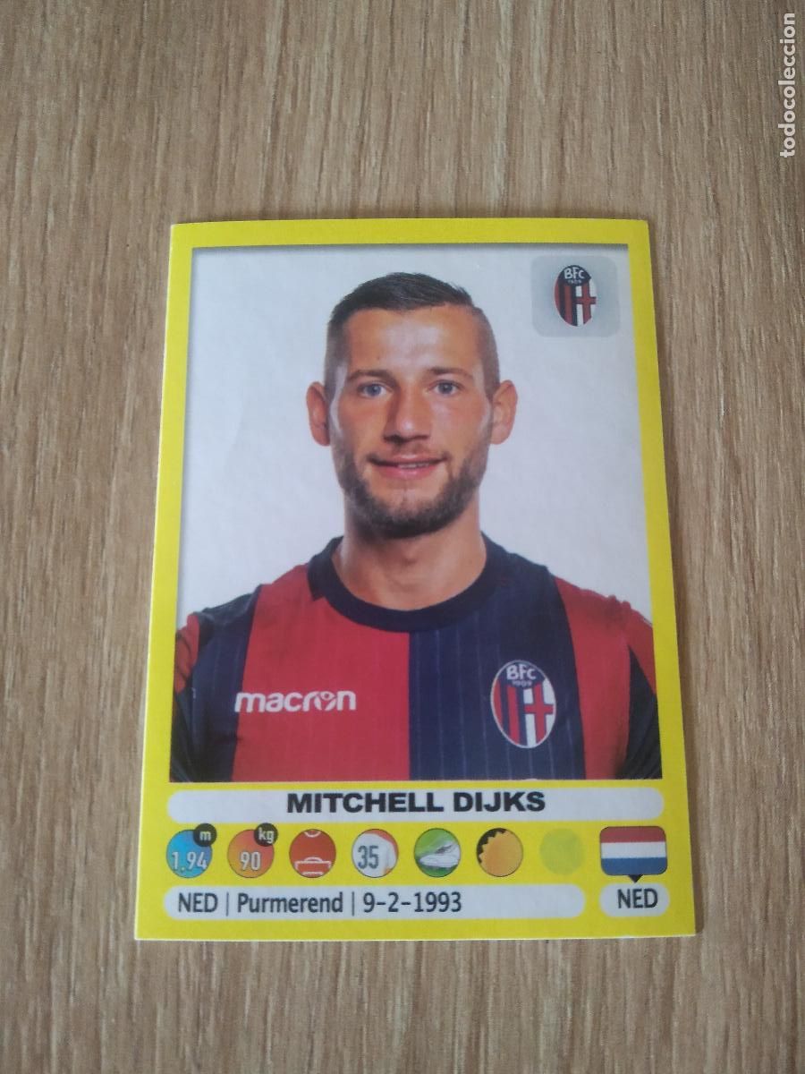 Football Stickers: 39 MITCHELL DIJKS BOLOGNA CROMO FUTBOL PANINI LIGA ITALIA 18-19 CALCIATORI 2018-2019