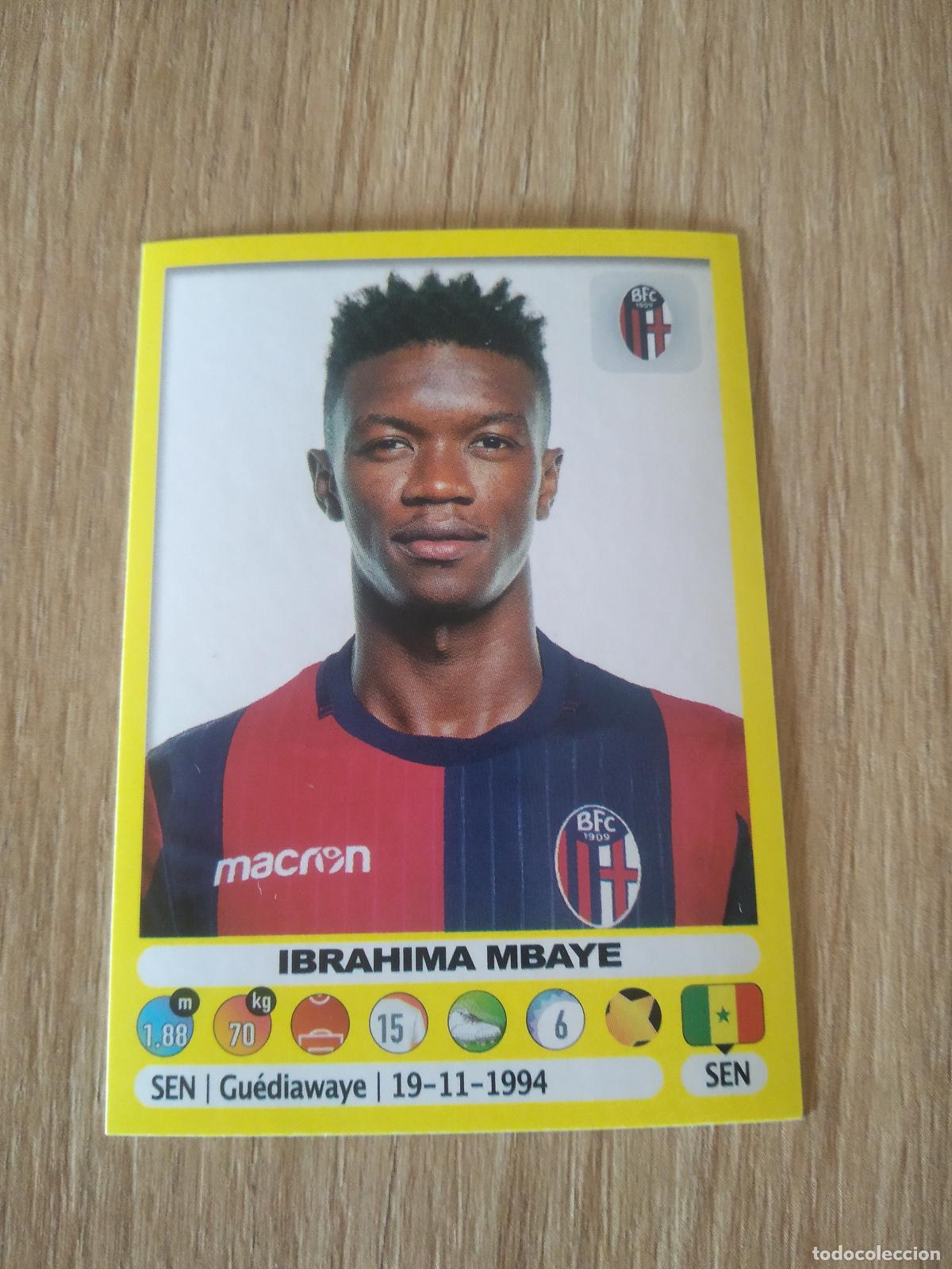 Cromos de f&uacute;tbol: 44 IBRAHIMA MBAYE BOLOGNA CROMO FUTBOL PANINI LIGA ITALIA 18-19 CALCIATORI 2018-2019