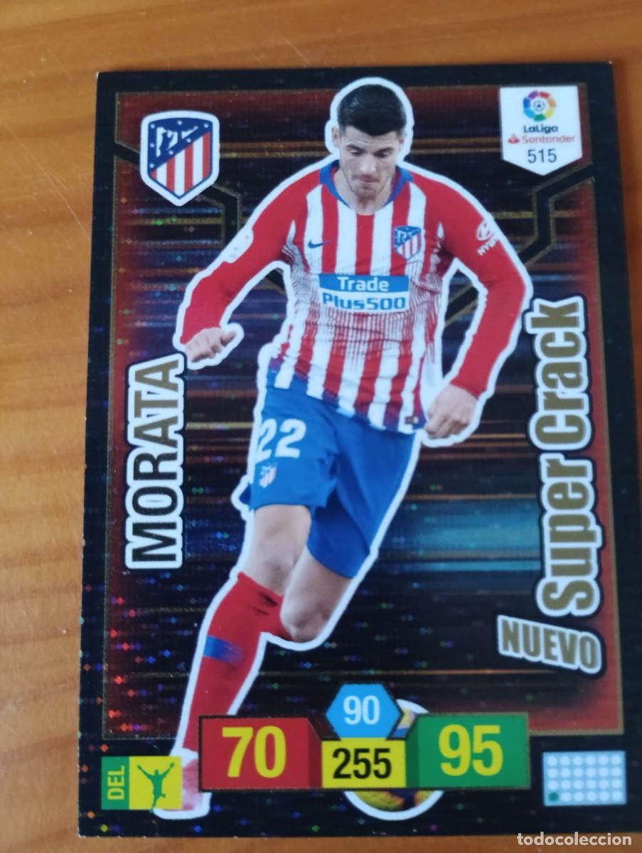 Cromos de f&uacute;tbol: MORATA N&ordm; 515 / NUEVO SUPER CRACK (ATL&Eacute;TICO MADRID) ADRENALYN XL 2018 2019 PANINI