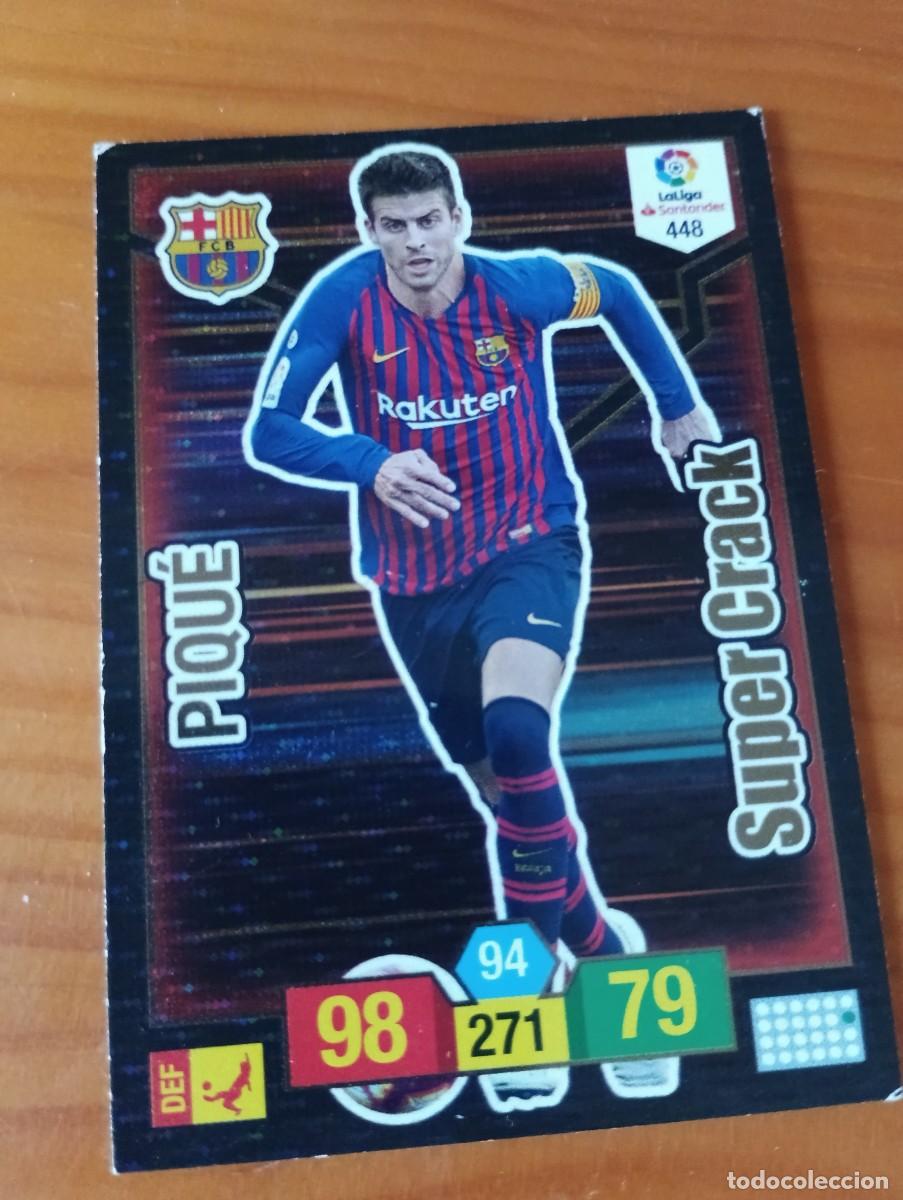 Cromos de f&uacute;tbol: ADRENALYN XL PIQUE 448 SUPER CRACK BARCELONA CROMO LIGA 18 19 2018 2019 PANINI